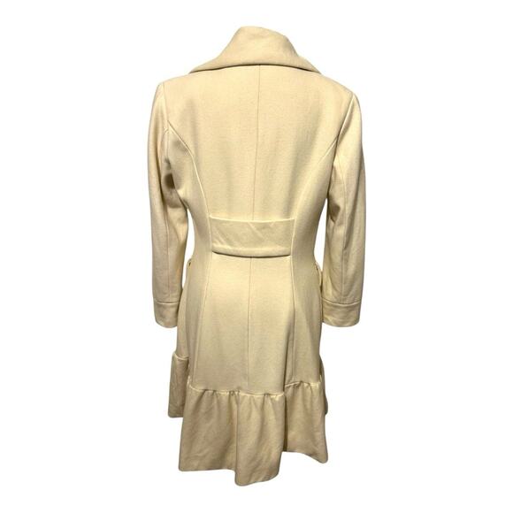 Vintage Y2K Esprit Cream white double breasted wool blend Winter coat. Size S - Picture 4 of 7